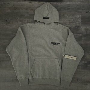 Essentials Dark Oatmeal Hoodie